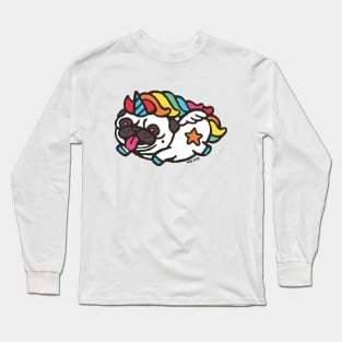 Pug Unicorn Long Sleeve T-Shirt